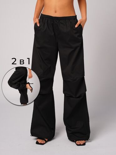 черные женские брюки: Карго, S (EU 36)