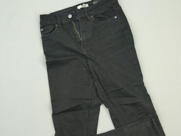 czarne jeansowe spódnice: Jeans, H&M, M (EU 38), condition - Good