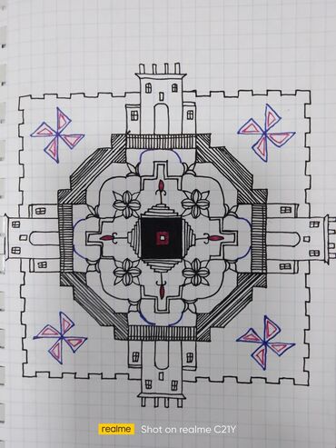 Şəkillər, tablolar: Məhsul: Əl işi qrafik rəsmlər və ornament sketçləri Təsvir: - Ağ — 13