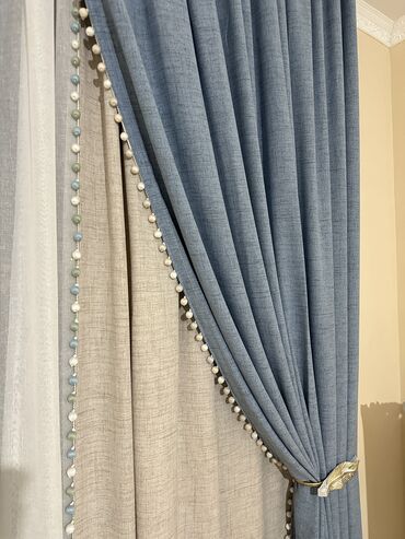 Шторы и занавески: Комплект штор, Изготовление на заказ, Новый, Для зала, Для офиса, Для прихожей at lalafo.kg — 3 Шторы и занавески: Комплект штор, Изготовление на заказ, Новый, Для зала, Для офиса, Для прихожей — 3