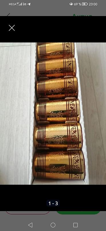 Стаканы 6 штук, новые. 200,0 воды вместимость. Также много другой at lalafo.kg Стаканы 6 штук, новые. 200,0 воды вместимость. Также много другой