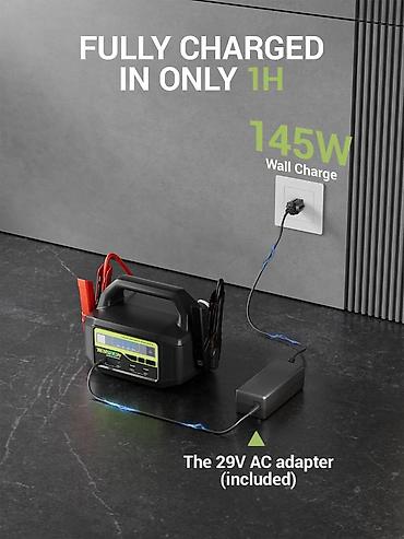 teker aparat: YESPER 12/24V 6000A Jump Starter 🔋 Güclü start imkanı YESPER-in ən — 5