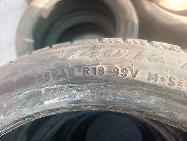 зимные шыны: Шины 255 / 40 / R 18, Всесезонная, Б/у, Комплект, Легковые, Pirelli — 2