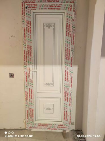 Plastik qapılar: Yeni Plastik qapı 80x200 sm Zamok ilə, Zəmanətli, Pulsuz quraşdırma, Pulsuz çatdırılma, Rayonlara çatdırılma, Ödənişli çatdırılma — 24