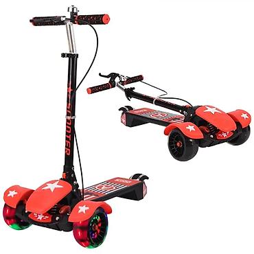 skater: Uşaq skateri – RGB işıqlı, 4 təkərli, qatlanan model Xüsusiyyətlər: - — 6