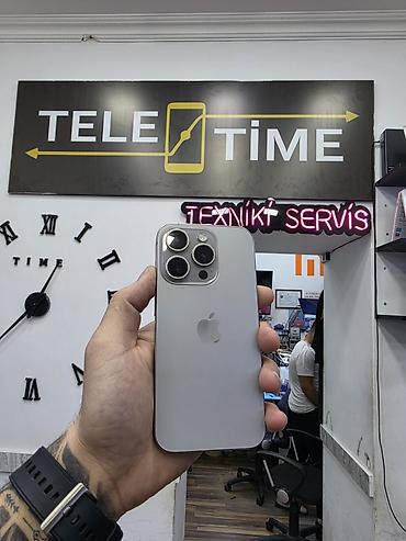 11mini iphone: IPhone 15 Pro, 128 GB, Natural Titanium, Zəmanət, Simsiz şarj, Face ID — 1
