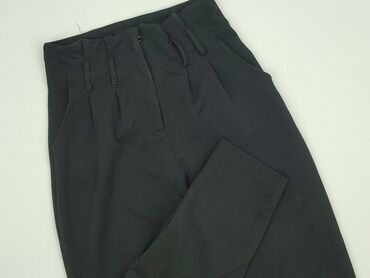 buty na platformie czarne ccc: Material trousers for women, size S