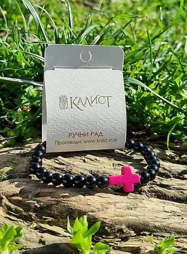 Narukvice: Kalist ručno rađene kamene brojanice od oniksa sa blagoslovom SPC — 8