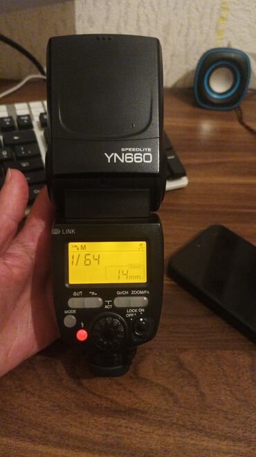 nokia e 6: Yongnuo Speedlite YN660 fotoaparat üçün flaş. Canon nikon sony
