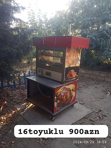 barbeku manqal: 16 toyuqluq qəlyanaltı rotisseri/çevirmə aparatı - Tutum: eyni vaxtda — 1