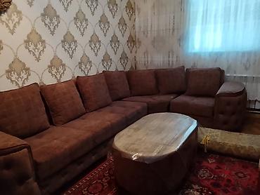 Комплекты диванов и столов: Künc divan dəsti - Şəkillərdə gördüyünüz iri ölçülü L-şəkilli künc — 1