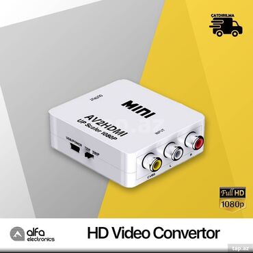 hdmi̇: Convertor "Av to Hdmi" MINI AV2HDMI çeviricisi HDMI 1080p (60Hz)