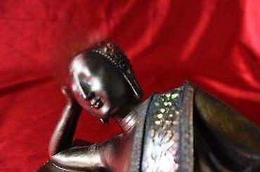 Figure: STARA FIGURA BUDE, RECLINING BUDDHA, LEŽEĆI BUDA, RETKO | Stara — 12