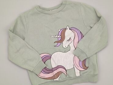 gładka czarna bluzka: Sweatshirt, H&M, 8 years, 122-128 cm, condition - Good