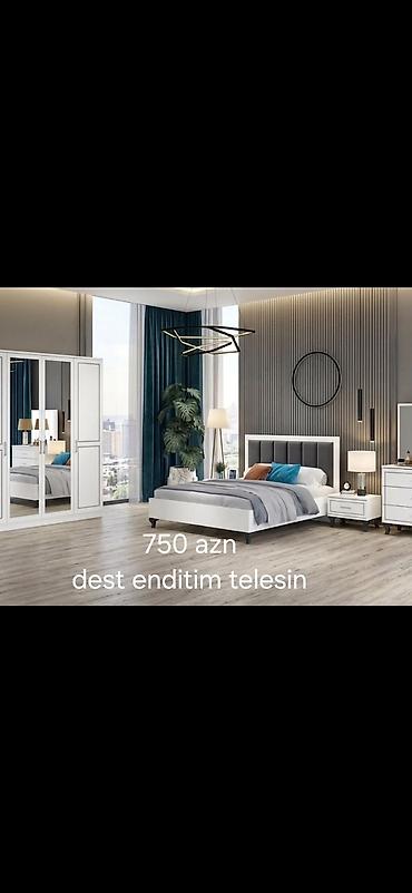 paltar dolabı: Müasir yataq otağı dəstləri - Komplekt tərkibi: çarpayı (başlıqla), 2 — 3
