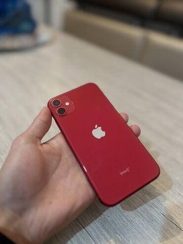 ош айфон 11: IPhone 11, Колдонулган, 128 ГБ, Кызыл, 90 %