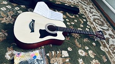 Гитары: Акустическая гитара 40" с вырезом (cutaway), цвет – натуральный — 6