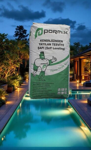 izalyasiya: Pormix firmasının istehsalı olan müxtəlif növ tikinti məhsulları
