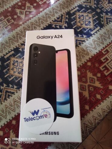 telefonlar 2 el: Samsung Galaxy A24 4G, 128 ГБ, цвет - Черный, Отпечаток пальца