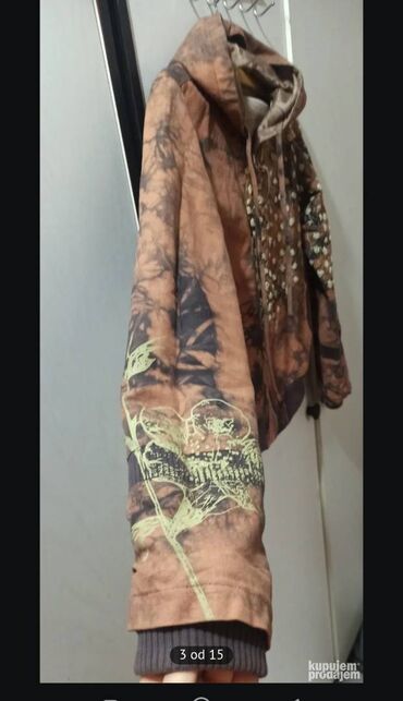 Dukserice: Ženska jakna sa kapuljačom – unikatni etno/boho stil. Unutra je — 3