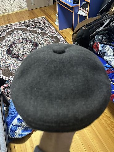 cins salvarlar: Kişi üçün klassik newsboy/flat cap şlyapası - Rəng: tünd boz (kömür — 1