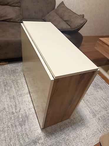 ikinci el stollar: Qonaq masası, İşlənmiş, Qatlanan, MDF, Kvadrat masa — 2