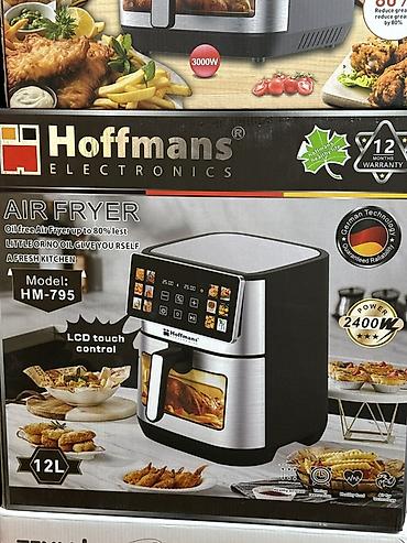 Аэрофритюрница Hoffmans Electronics HM-795 - Объём: 12 л — at lalafo.kg Аэрофритюрница Hoffmans Electronics HM-795 - Объём: 12 л —