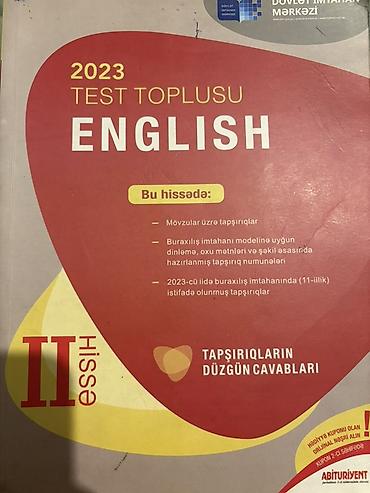 mətn pdf: İngilis dili Testlər 11-ci sinif, DİM, 2-ci hissə, 2023 il — 1