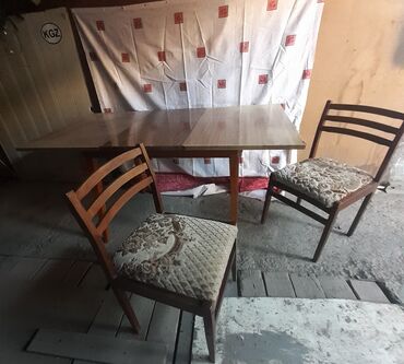 кухонный стол лофт: Зал үчүн үстөл, Колдонулган, Бүктөө эмес, Тик бурчтуу