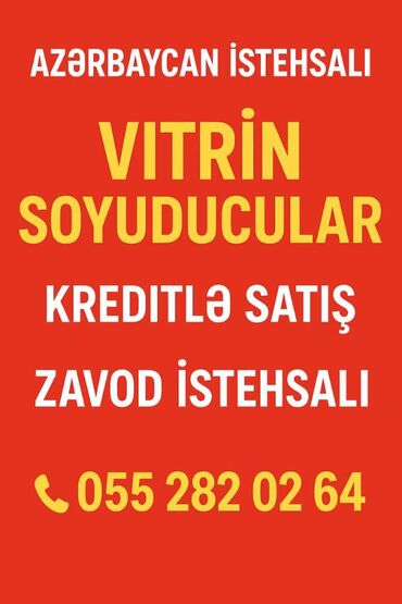 Digər məişət texnikası: Vitrin soyuducularin istehsali Avadanliqlar yenidir rəsmi zəmanət
