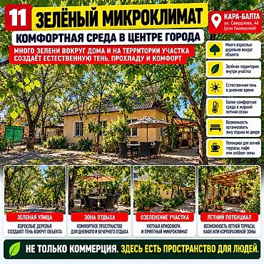Продажа зданий: ОБЪЕКТ ПОД БИЗНЕС — КАРА-БАЛТА, УЛ. СВЕРДЛОВА, 46 Участок 7 соток + — 11