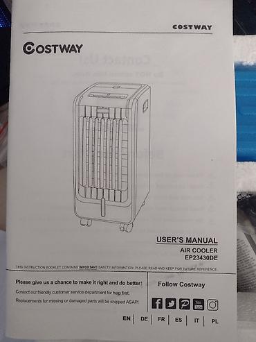 Pokretne klime: Rashladni klima uređaj - COSTWAY 3-u-1 isparivač vazduha, ventilator — 3