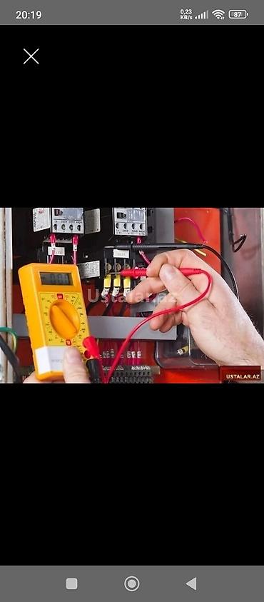 Elektrik işləri: Elektrik ustası xidməti Peşəkar elektrik işləri: - Mənzil, ofis və — 1