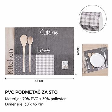 KMT Podmetač za kafu sa PVC štampom u šareno 2407977 - Tip proizvoda