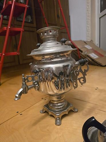 Samovarlar: Metal samovar – klassik rus üslubu - Material: cilalanmış metal — 2