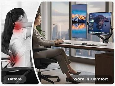 monitor arm: Monitor ARM NB Ergonomic A5C Dual - iki monitor üçün nəzərdə tutulmuş — 8