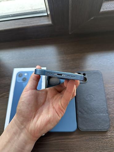 Apple iPhone: IPhone 13, Б/у, 256 ГБ, Синий, Защитное стекло, Чехол, Кабель, 766 % — 7