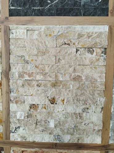 metbex mebel arasi kafel: Təbii daş dekorativ divar panelləri - Material: təbii daş (daş yonma