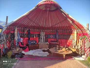 Аренда юрт: Аренда юрты, Каркас Деревянный, 75 баш, Казан, Посуда, С полом — 4