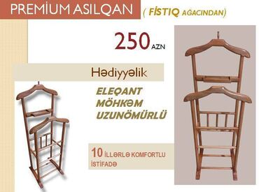 Digər ofis mebeli: Asılqan. Fıstıq ağacı. Taxta asılqan ofis üçün asılqan müdür