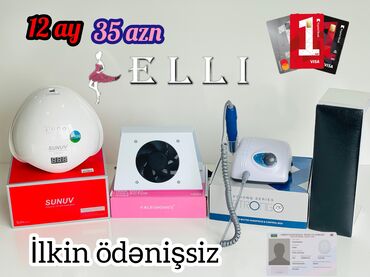 Лампы для сушки ногтей: İlkin ödənişsiz🛍️ Tək şəxsiyyət vəsiqəsi ilə😍 3 və 18 aylıq əldə edə