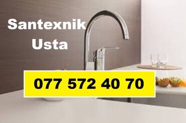 ремонт ванной комнаты и туалета: Santexnik Usta. Binada, Mənzillərdə, Baq evləri, Kotedj, Ofislərdə