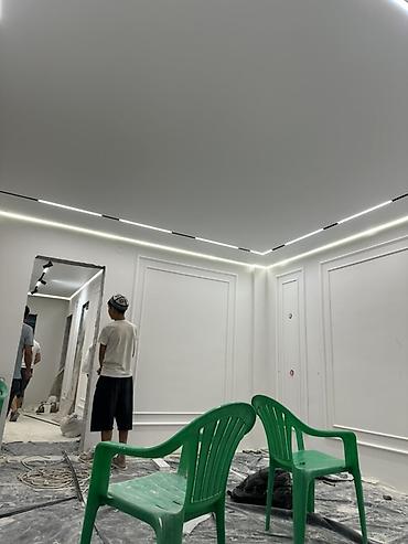 prima construction: Натяжной потолок Матовое Монтаж — 1