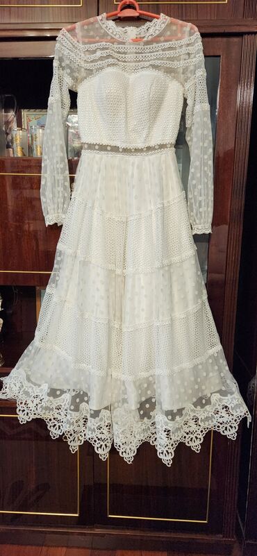 свадебное платье 42 44 размера: Вечернее платье, Длинная модель