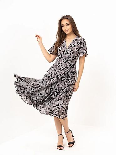 Повседневные платья: Повседневное платье, Made in KG, Лето, Длинная модель, Вискоза, На запах, Все размеры — 3