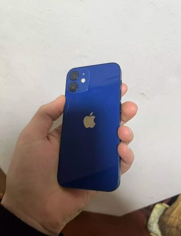 Apple iPhone: IPhone 12 mini, 64 GB, Blue Titanium, Barmaq izi, Face ID