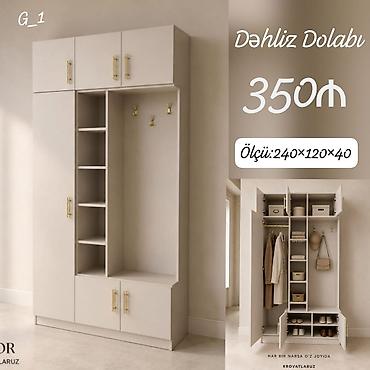 Dəhliz dolabı – funksional və estetik saxlamaya uyğun dizayn. Ölçü