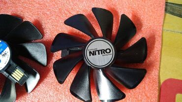 системы охлаждения thermaltake: Кулера вентилятор 95 мм, 12Вольт сменный для Sapphire NITRO RX480 8G