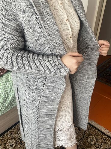 термо куртка женская: Пальто, Классика, Осень-весна, Длинная модель, L (EU 40)