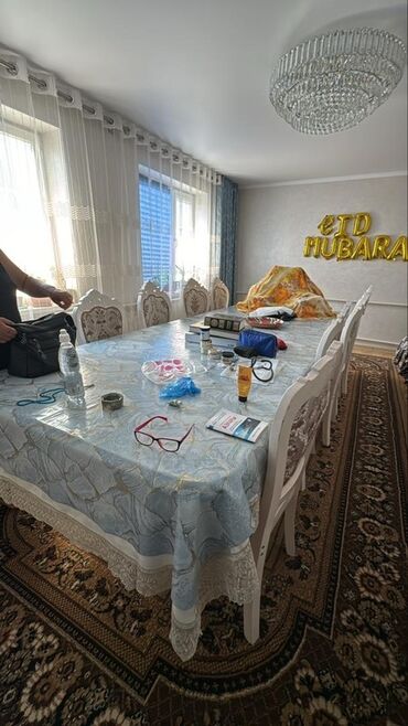 обеденный стол реставрация: Продаю стол длина в собранном виде 2,5 м, в раскрытом виде 3,5 м